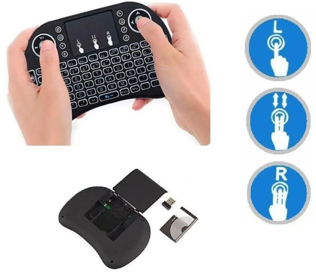 Mini Teclado Para Smart Tv RGB Inalambri
